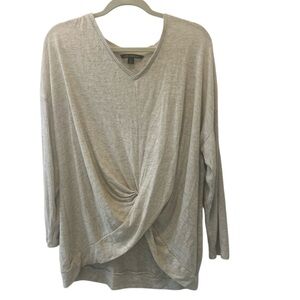 Zac & Rachel Cream Ribbed Mix Knit Top